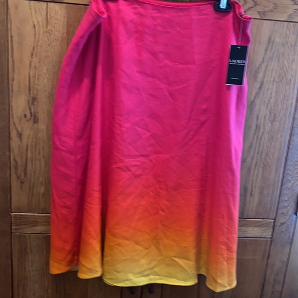 Ralph Lauren Black Label Women’s Ombre Linen Midi Skirt, Size 18W, NEW - Picture 4 of 4